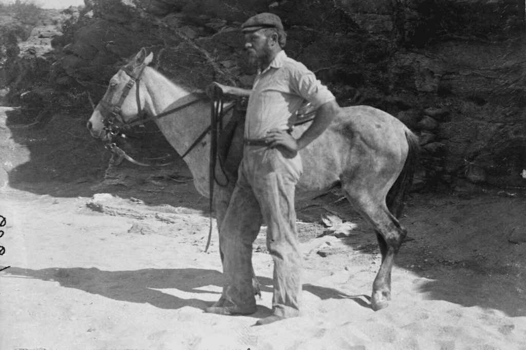 Carl Akeley with Horse